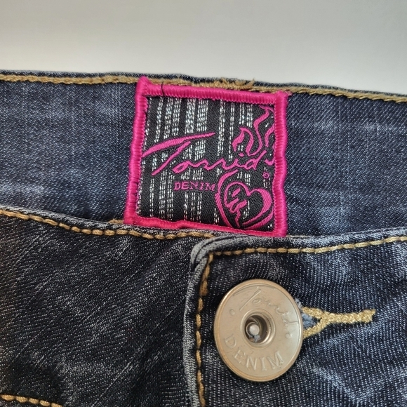 Torrid Jeans Vintage Early 2000s Y2K Dark Wash Denim Skinny Style Size 20R - Picture 8 of 9